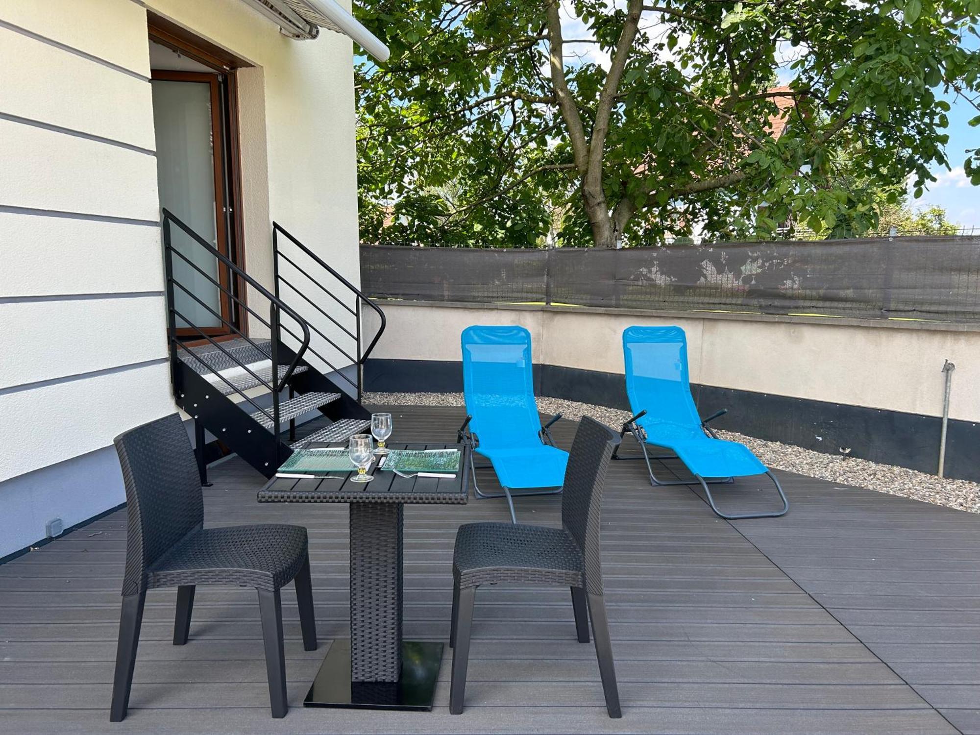 Charmant Studio Avec Terrasse Ebersheim Exterior photo